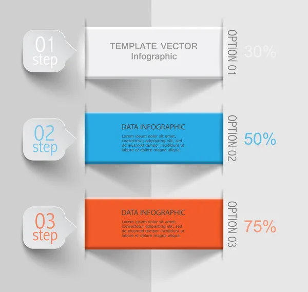 Cintas de colores con datos — Vector de stock