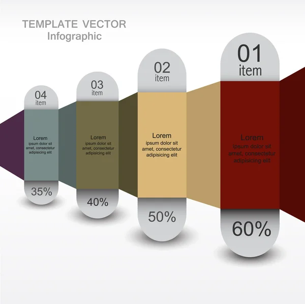 Modelo de projeto contemporâneo para dados — Vetor de Stock