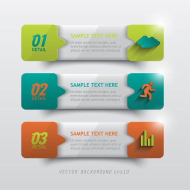 Kağıt infographics şablonu
