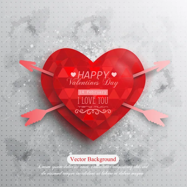 Heureux fond Saint-Valentin — Image vectorielle