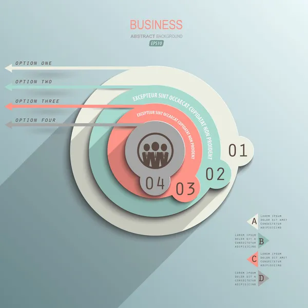 Infográfico de design minimalista —  Vetores de Stock