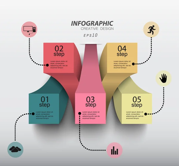 Datos de infografías modernas — Archivo Imágenes Vectoriales