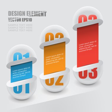 vektör öğeleri dikey Bannerlar infographics kümesi