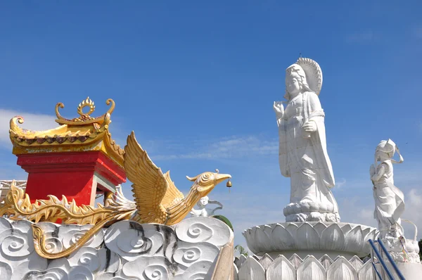 Куань Инь изображение Будды китайского искусства — стоковое фото