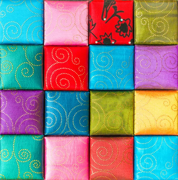 Un carré, collection de texture de tissu et de fond — Photo