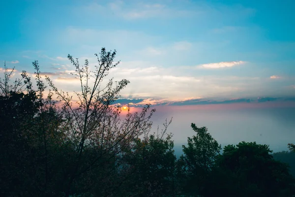 Schöne Landschaft Morgen Doi Ang Khang Gebirge Thailand — Stockfoto