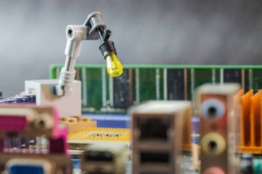 Endüstri makinesi ve robot kolu