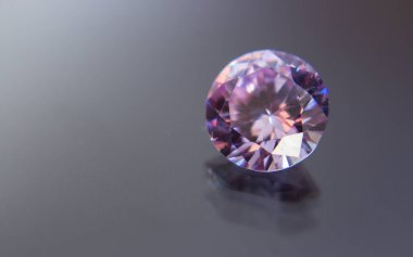 Doğal mor safir değerli taş, mor Ametist değerli taş mücevher