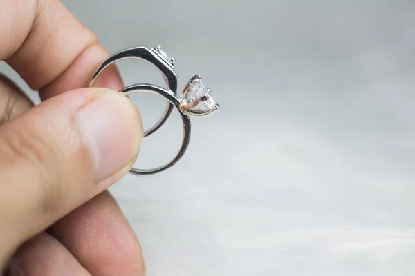 Anillos Boda Diseño Esquina Sobre Fondo Brillo Brillante Formato Pancarta — Foto de Stock