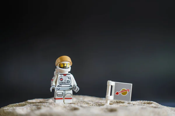 Bangkok Thailand April 2022 Lego Astronaut Moon — Stock Photo, Image