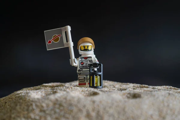 Bangkok Tailandia Abril 2022 Lego Astronauta Luna — Foto de Stock
