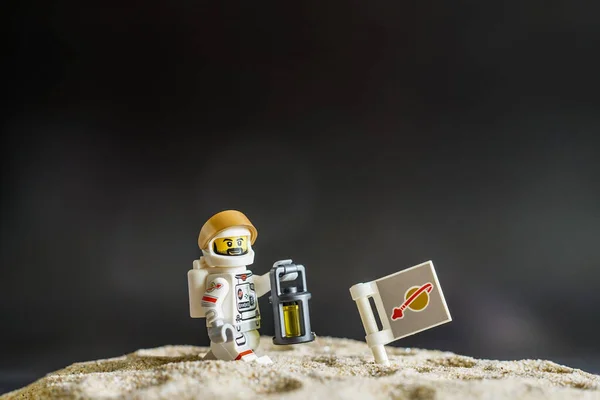 Bangkok Tailandia Abril 2022 Lego Astronauta Luna — Foto de Stock