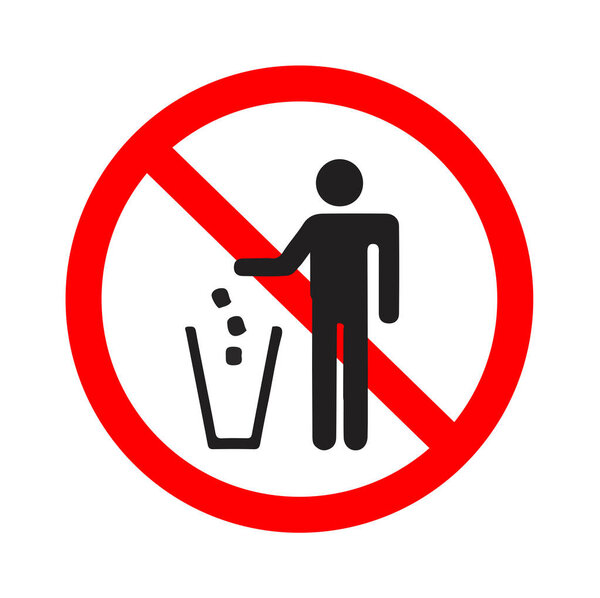 Нет знака литера, изолированный на белом фоне