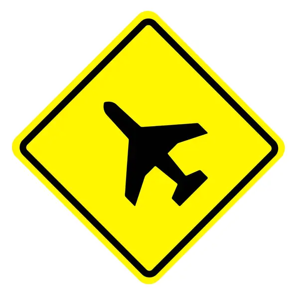 Airport Road Sign Icon — Stock Photo, Image