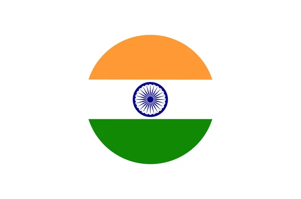 Indiase Vlag Officiële Kleuren Goed Geproportioneerd — Stockfoto