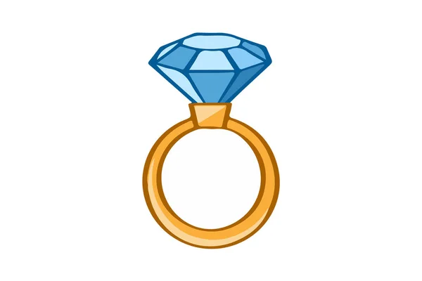 Luxury Colorful Background Diamond Ring Modern Design — Stock Photo, Image