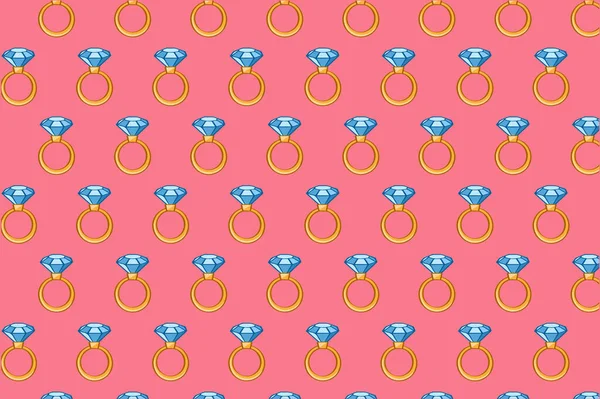 Fundo Colorido Luxo Com Anéis Diamante Para Design Moderno — Fotografia de Stock