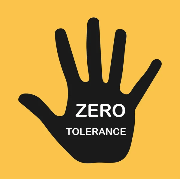 Diseño Del Logotipo Tolerancia Cero —  Fotos de Stock