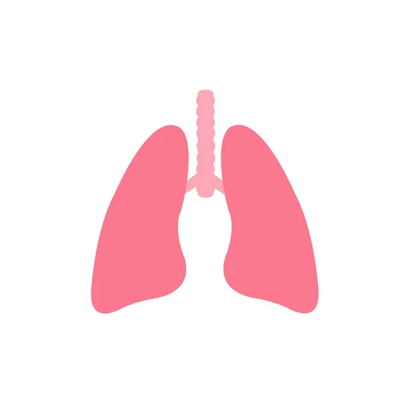 Illustration Der Lungen Auf Weißem Hintergrund — Stockfoto