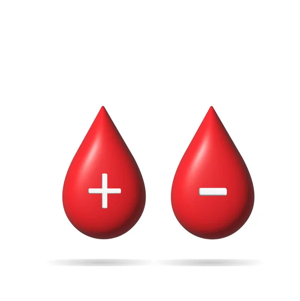 Sangue Realistico Gocce Con Croce Medica Simbolo Donazione Assistenza Sanitaria — Foto Stock