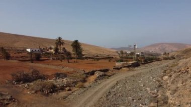 La Peitas Kanyonu 'ndaki Mirador de la Peitas, Fuerteventura, Kanarya Adaları. İspanya