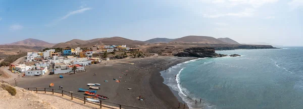Panoraamanäkymät Rannan Kaupungin Ajuy Lähellä Kaupungin Pajara Länsirannikolla Saaren Fuerteventura — kuvapankkivalokuva