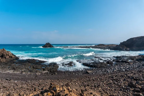 Gemstone Zátoky Isla Lobos Severního Pobřeží Fuerteventura Kanárské Ostrovy Španělsko — Stock fotografie