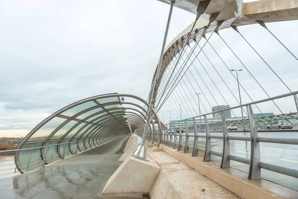 第三座千禧桥将在萨拉戈萨市参加2008世博会的国际展览 毗邻阿拉贡的Ebro河 西班牙 — 图库照片