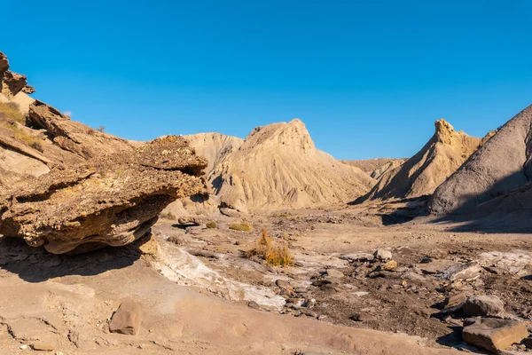 Rambla Las Salinas Sivatagban Tabernas Almeria Tartomány Andalúzia — Stock Fotó