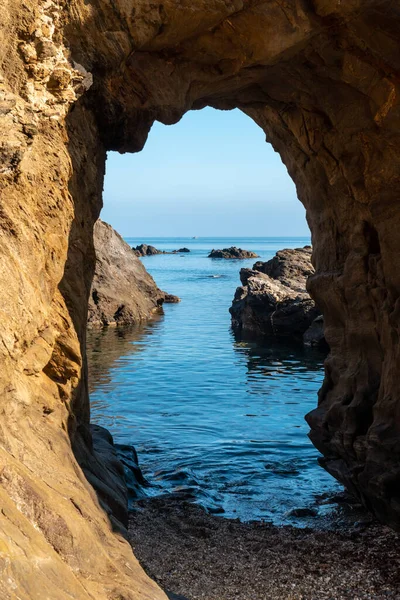 Cuevas Del Almanzora Cala Peón Cortó Una Playa Virgen Escondida —  Fotos de Stock