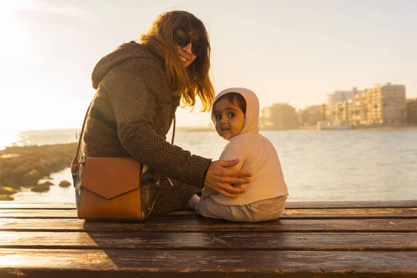 Valensiyalı Bir Topluluk Olan Alicante Nin Torrevieja Kıyı Kasabasındaki Playa — Stok fotoğraf