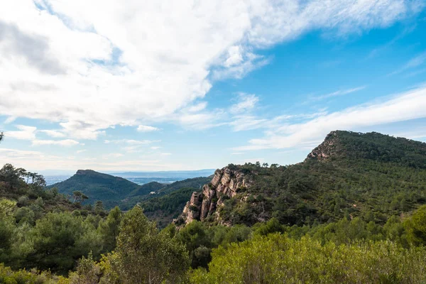 Vistas Desde Montaña Garbi Espectacular Mirador Sierra Calderona Valencia Una — Foto de Stock