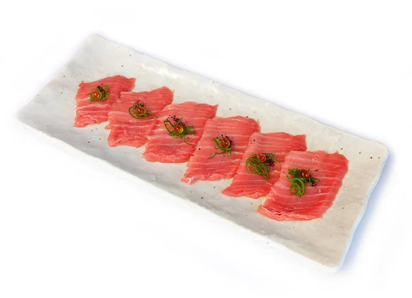 Traditionellt Japanskt Kök Traditionell Asiatisk Mat Mullvad Carpaccio — Stockfoto