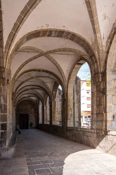 Arches Parroquia San Martin Goiko Square Next Town Hall Andoain — Stock Photo, Image