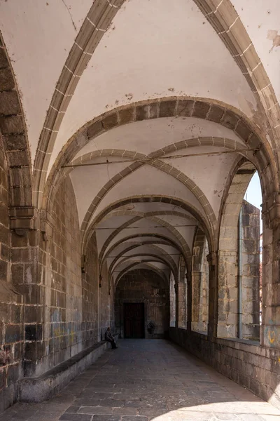 Arcos Dentro Parroquia San Martín Plaza Goiko Junto Ayuntamiento Andoain —  Fotos de Stock