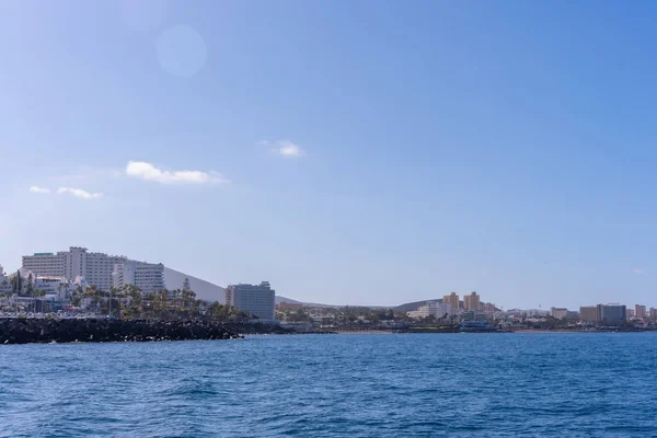 Uitzicht Vanaf Jachthaven Van Costa Adeje Het Zuiden Van Tenerife — Stockfoto