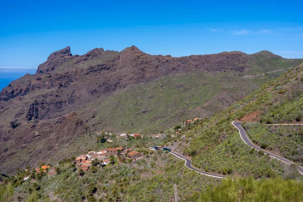 Carretera Complicada Municipio Montañoso Masca Norte Tenerife Islas Canarias — Foto de Stock