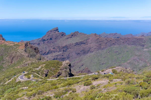 Estrada Complicada Município Montanhoso Masca Norte Tenerife Ilhas Canárias — Fotografia de Stock