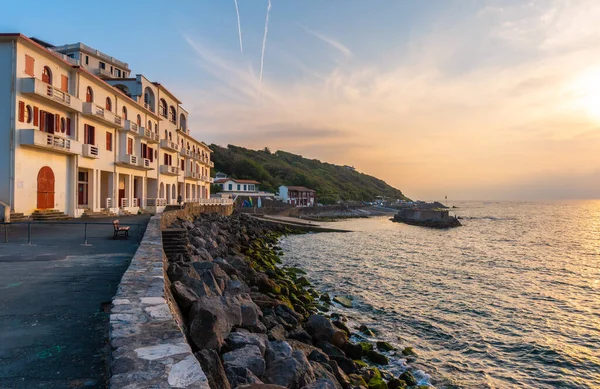 Sunset Town Guethary Province Lapurdi French Basque Country — Foto de Stock