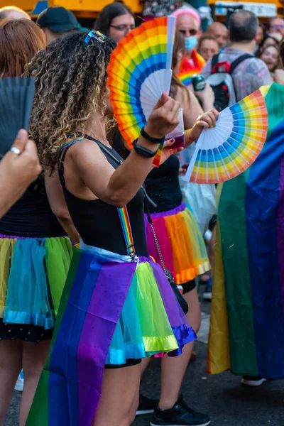 Madrid Spain July 2022 Enjoying Gay Pride Party Parade Lgbt — Stockfoto