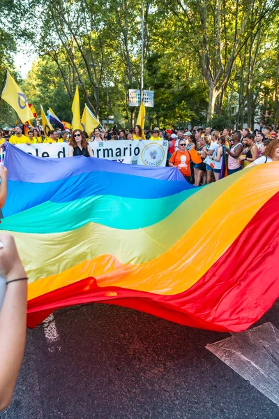 Madrid Spain July 2022 Enjoying Gay Pride Party Parade Lgbt — Stock Fotó