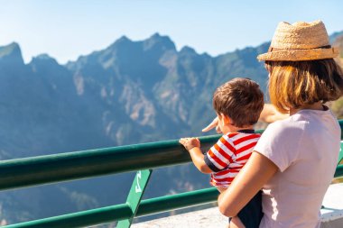 Looking at Curral das Freiras from the Miradouro do Paredao viewpoint, Madeira. Portugal