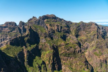 Mountains at the Ninho da Manta viewpoint on Pico do Arieiro, Madeira. Portugal