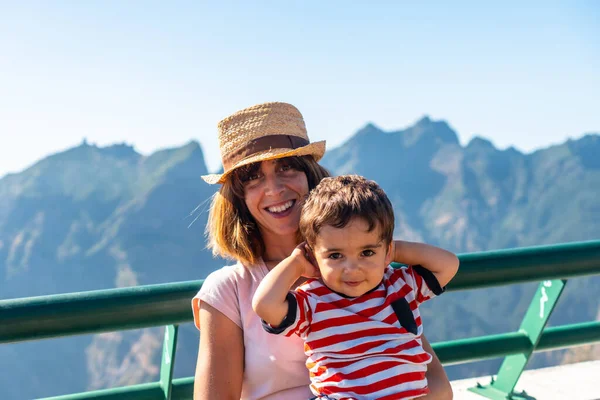 Looking at Curral das Freiras from the Miradouro do Paredao viewpoint, Madeira. Portugal