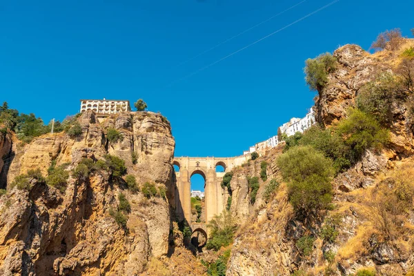 View New Bridge Viewpoint Ronda Province Malaga Andalucia — Stock Photo, Image
