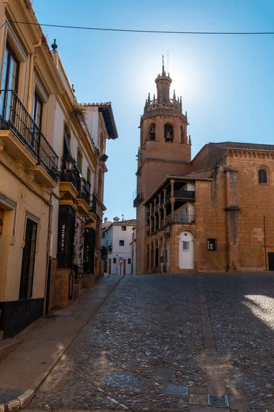 Iglesia Santa Maria Mayor Centro Histórico Ronda Málaga Andalucía España — Foto de Stock
