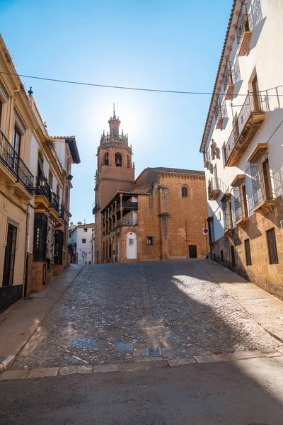 Iglesia Santa Maria Mayor Centro Histórico Ronda Málaga Andalucía España — Foto de Stock