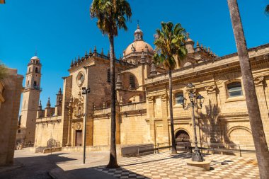 Cadiz, Endülüs 'teki Jerez de la Frontera Katedrali cephesi