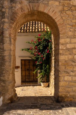 Cadiz, Vejer de la Frontera duvarının eski kapısı. Endülüs