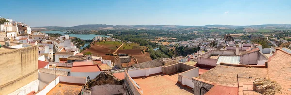 Panoramisch Uitzicht Vanuit Het Gezichtspunt Van Arcos Frontera Cadiz Andalusië — Stockfoto